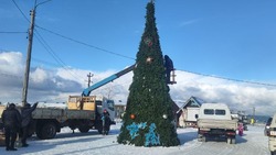 Городскую елку установили на Итурупе в преддверии Нового года