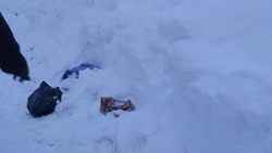 Жители Южно-Сахалинска пожаловались на  «снежный стол» в своем дворе