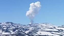 У вулкана Эбеко на Парамушире случились пепловый и парогазовый выбросы — ВИДЕО