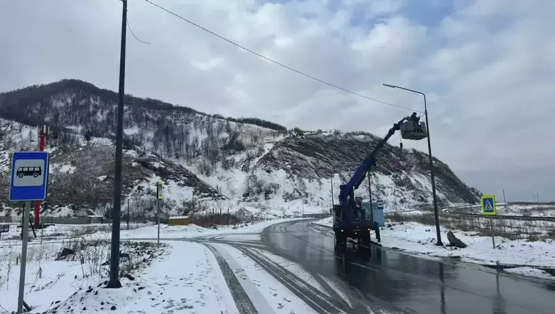 На трассе Невельск — Томари завершают ремонт 4,1 км дороги между селами