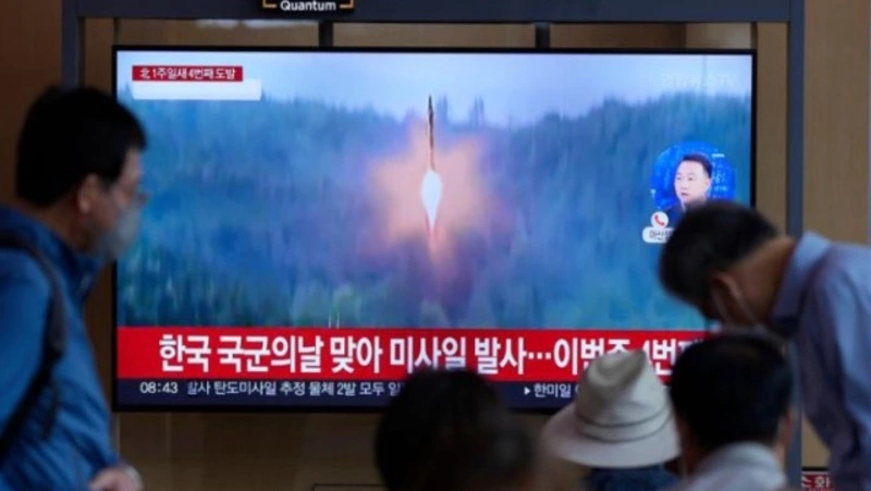 Ракета КНДР упала в море у берегов Японии к югу от Сахалина