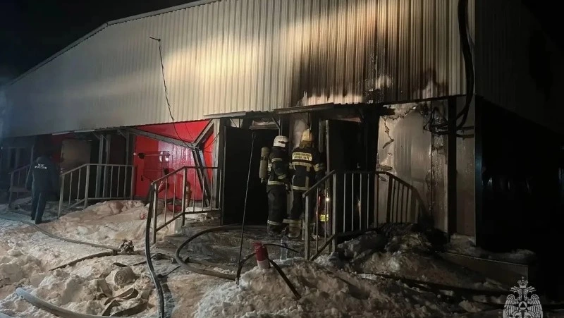 Свиноферма загорелась на Сахалине