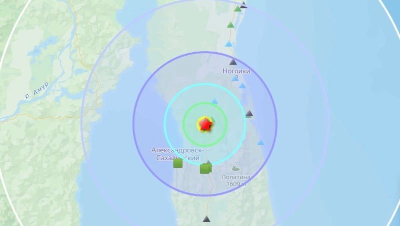 Землетрясение магнитудой 5,0 произошло на Сахалине