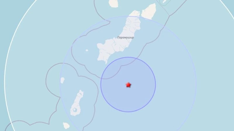 У берегов Парамушира произошло землетрясение