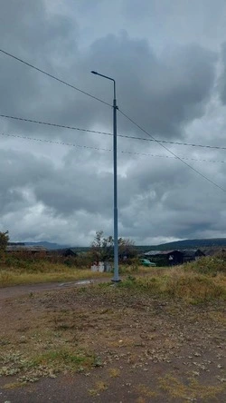 Фонари за 3 млн рублей установили в селе Углегорского района