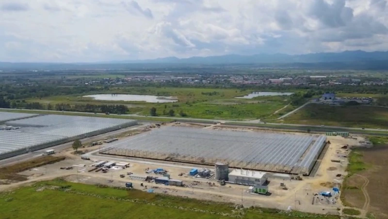 Новый комплекс с высоты птичьего полета показал совхоз «Тепличный» на Сахалине