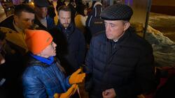 К месту пожара в Южно-Сахалинске приехал губернатор Лимаренко