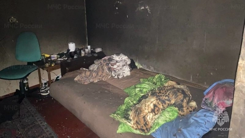 В Охе произошел пожар в жилом доме