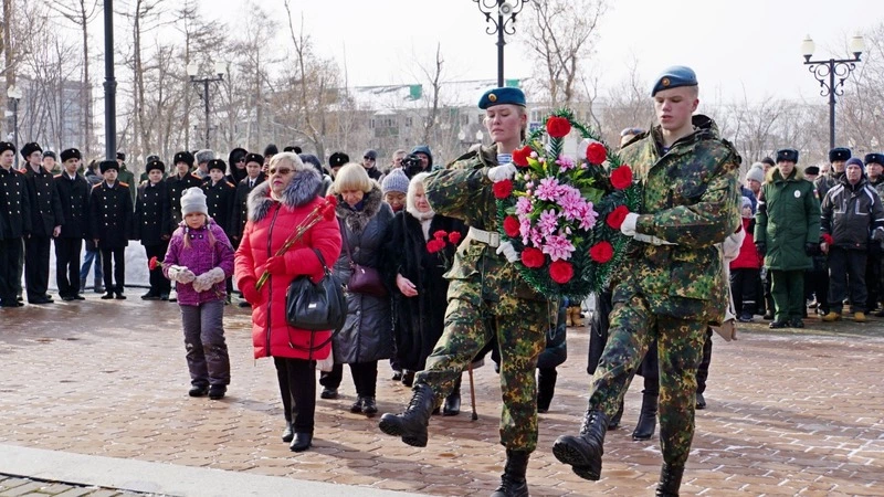 На Сахалине почтили память воинов-интернационалистов