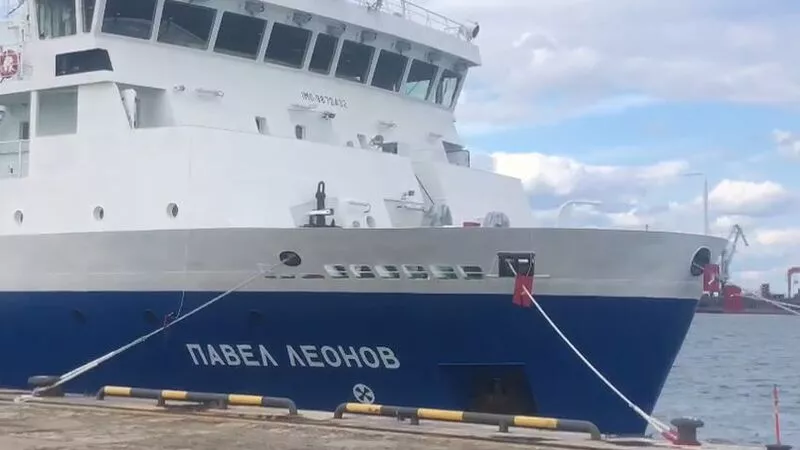 Теплоход «Павел Леонов» вернулся в Корсаков из первого рейса