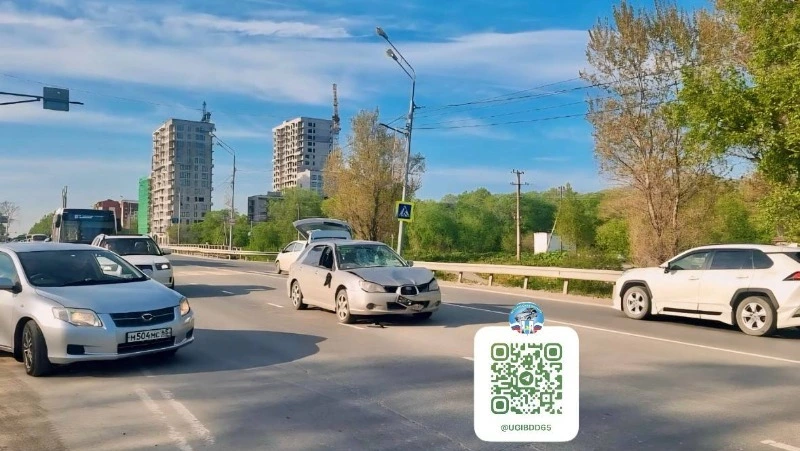 Мужчина получил травмы в результате ДТП на проспекте Мира в Южно-Сахалинске