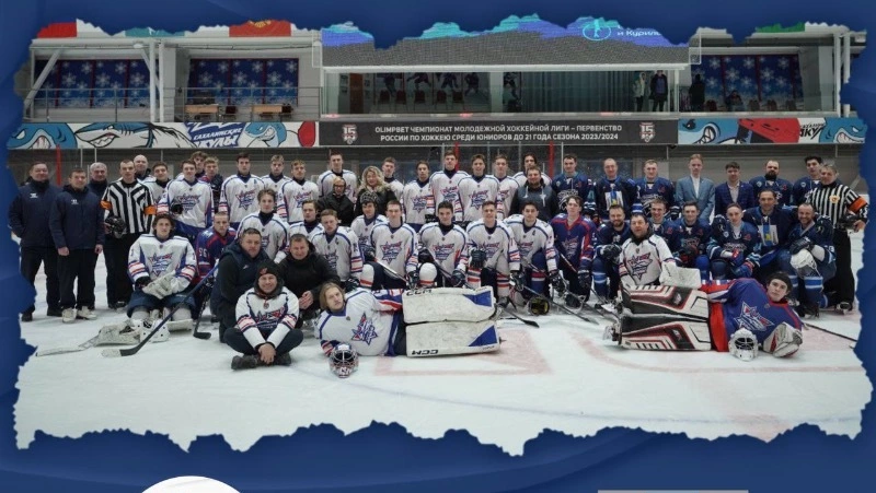 «Сахалинские Акулы» завершили сезон 2023/2024 матчем со сборной Сахалинской области