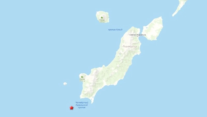 Землетрясение магнитудой 4,1 произошло у берегов Парамушира в Охотском море