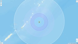 Землетрясение магнитудой 4,9 произошло на Северных Курилах ночью 10 ноября