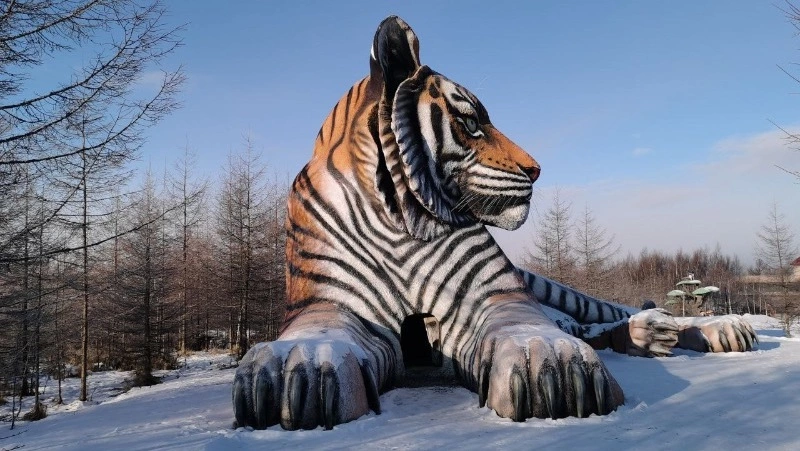 Трехэтажное арт-пространство откроют внутри самой большой в России статуи тигра