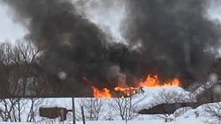Пожар в сарае разбудил жителей села на Курилах