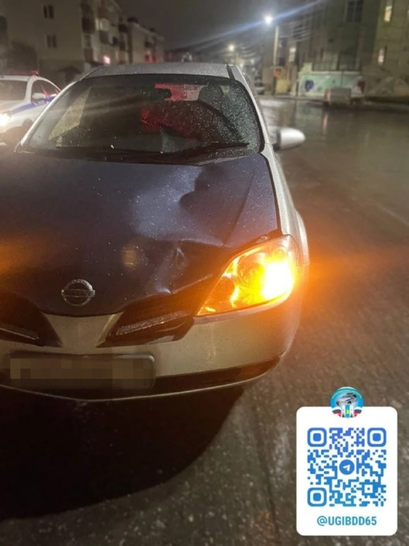 На Сахалине подросток нарушила ПДД и угодила под колеса «Ниссана» 