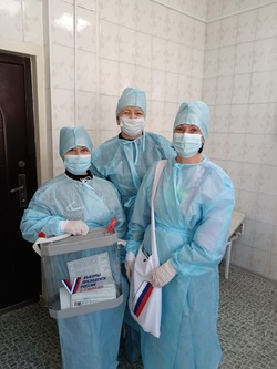 Пациенты Сахалинской областной клинической больницы приняли участие в выборах президента России