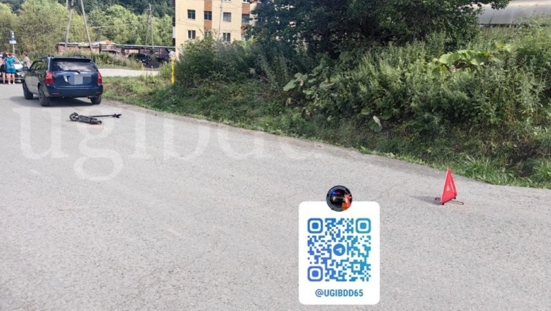 Бесправница сбила ребенка на самокате в Долинском районе