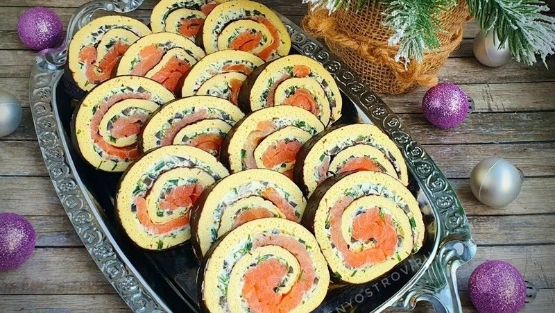 Рулет с красной рыбой на Новый год: рецепт от сахалинского блогера