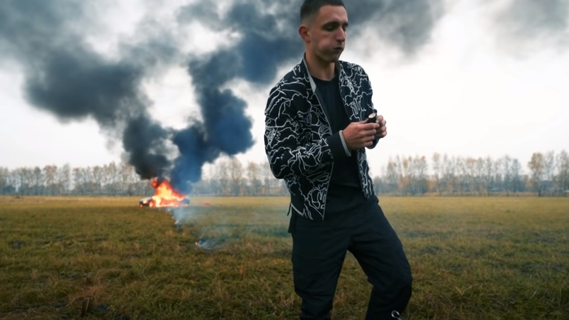 Литвин Михаил блоггер сжег Мерседес
