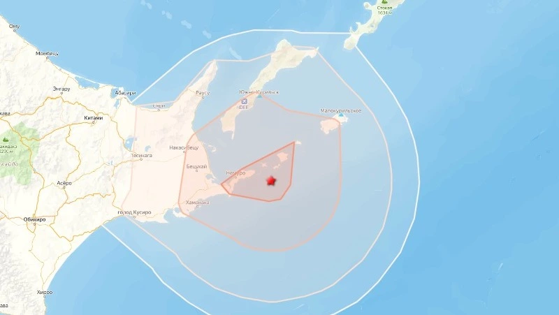 Землетрясение у берегов Японии магнитудой 4,8 ощутили на Курилах