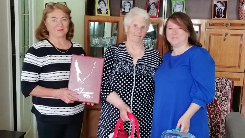 Ветеран труда Мария Милинчук из Анивского района отметила 90-летний юбилей