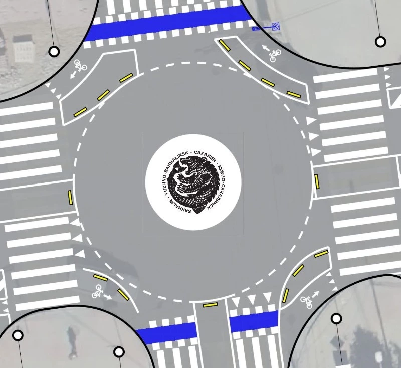 На оживленном перекрестке в Южно-Сахалинске появится МедвеРыб 