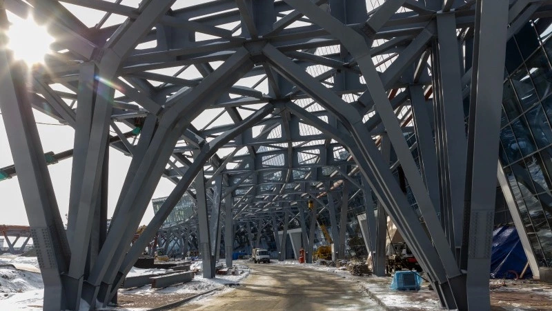 Строительство аэровокзала на 5 млн пассажиров в год почти закончили в Южно-Сахалинске