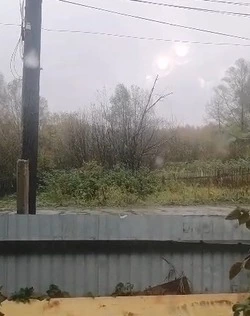 Снег выпал в Тымовском районе днем 4 октября