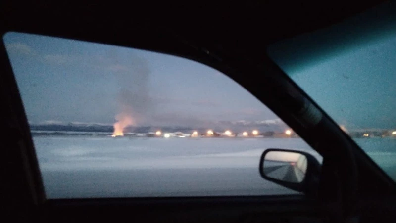 Помещения частного хозяйства вспыхнули в Березняках на рассвете 4 января