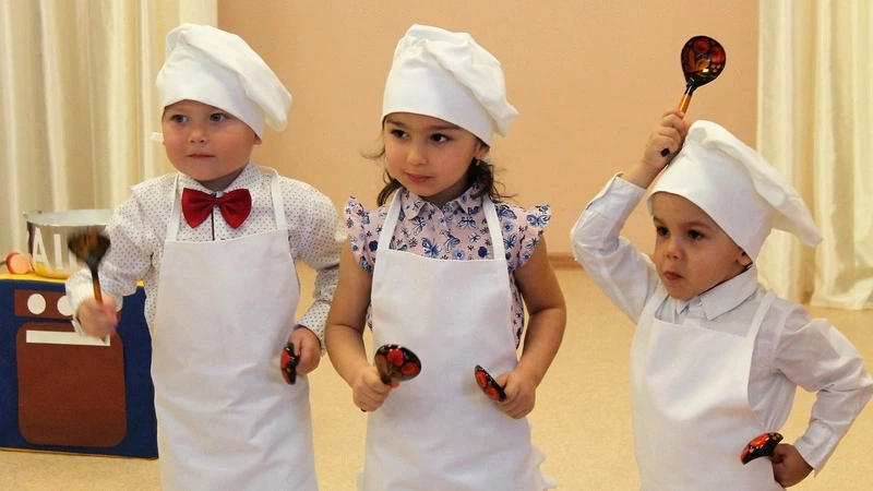 Огуречная елка и сова из овсянки: «Фестиваль вкуса» прошел в сахалинском садике «Матрешка»