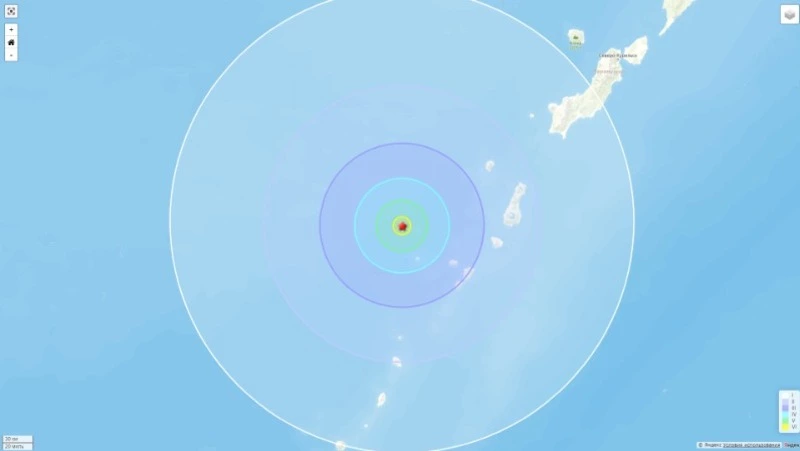 Землетрясение магнитудой 4,7 произошло на Северных Курилах 9 ноября