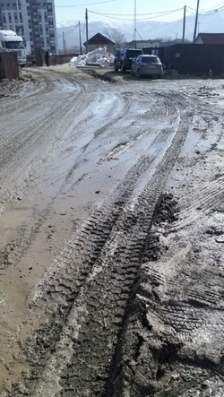 Специалисты мэрии Южно-Сахалинска не зафиксировали выноса грязи компанией «Лиго» со стройки