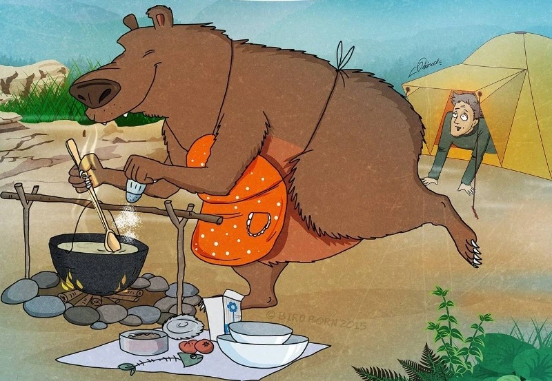 Не ставьте палатки рядом со «столовой»