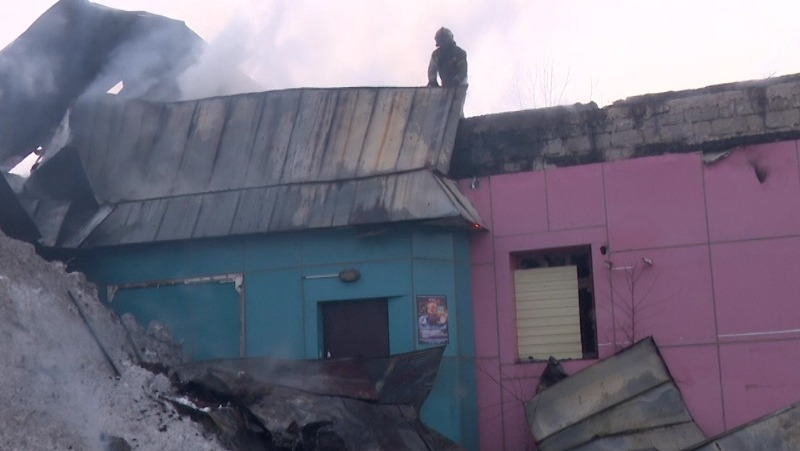 Пожар в Луговом — Центр внимания 10 марта