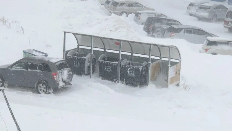 Вывоз мусора приостановили на Сахалине из-за мощного циклона