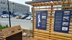 Арт-объект об истории железной дороги открыли в Южно-Сахалинске