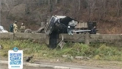 В Холмске водитель без прав на неоформленном авто влетел в столб и перевернулся