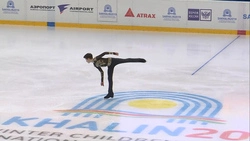 Дети Азии. Фигурное катание, юноши, короткая программа. Запись от 14 февраля