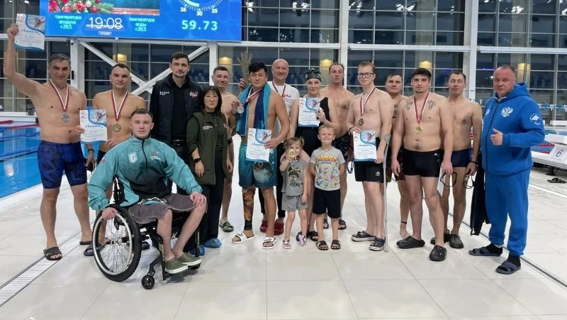 Ветераны СВО с инвалидностью соревновались в плавании на Сахалине
