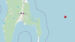Землетрясение произошло к востоку от Сахалина