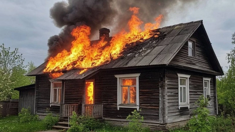 Пожарные больше трех часов тушили жилой дом в сахалинском селе