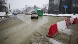 Подрядчика в Южно-Сахалинске могут оштрафовать на 100 тысяч рублей за вынос грязи на проспект Мира