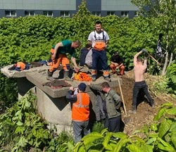 «РВК-Сахалин» устраняет сложную аварию возле ж/д переезда в Южно-Сахалинске