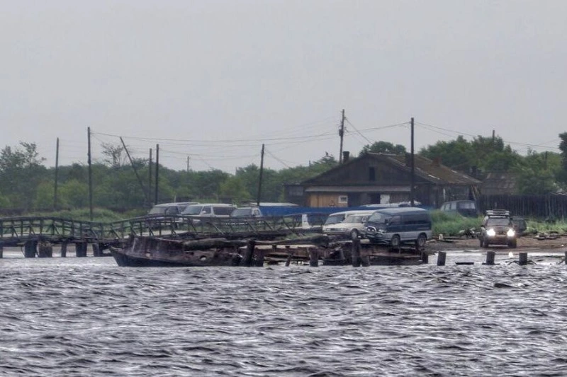 Переправа на остров Южный не работает в Поронайске