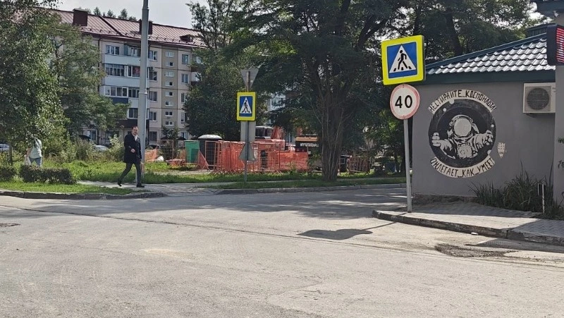 В Южно-Сахалинске открыли проезд с улицы Красной на улицу Поповича 