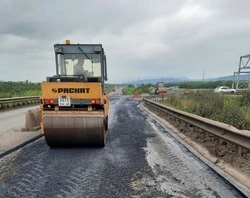 Первый асфальт уложили на дороге в Углегорский район по просьбе жителей