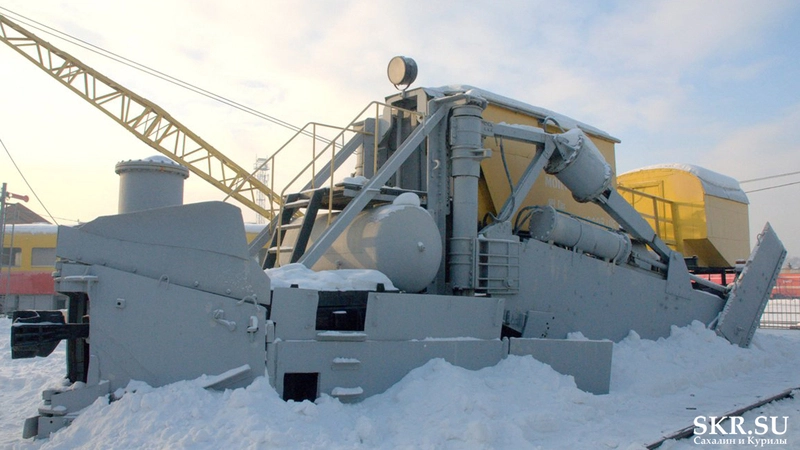 В Южно-Сахалинском жд-музее установили древний японский снегоуборщик