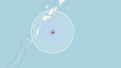 Новое землетрясение произошло ночью у Курильских островов